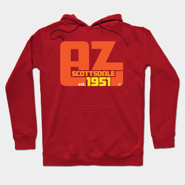 Scottsdale Arizona (Orange) Hoodie by dhartist